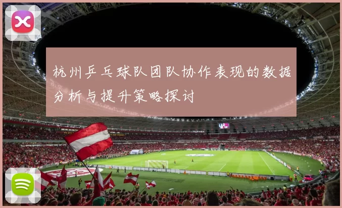 杭州乒乓球队团队协作表现的数据分析与提升策略探讨
